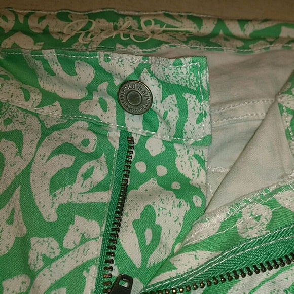 Green and white stretchy skinny jeans - Picture 2 of 8